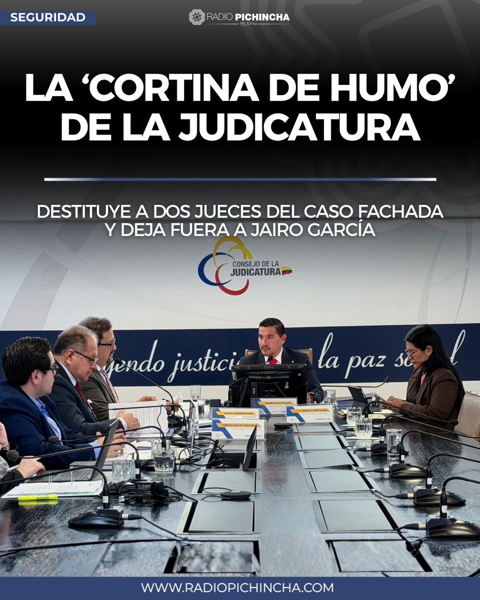 radio_pichincha's tweet photo. 🔒#Seguridad | Un informe previo, aprobado por los asesores de los vocales de la Judicatura —con excepción del despacho de Magaly Ruiz—, reconoció que los jueces anticorrupción Christian Quito y Gabriela Lara no actuaron en el caso Fachada, por lo que administrativamente no eran susceptibles de sanción.
#LaRadioDeLasNoticias
Los detalles⤵️
https://t.co/rLR6FVlOSv
