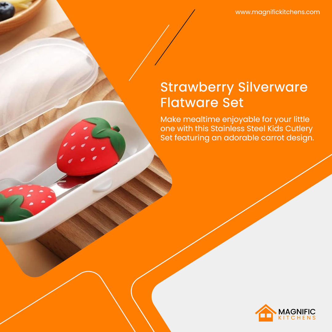 magnifikitchens's tweet image. Strawberry Silverware Flatware Set

Upgrade your cutlery collection with this Flatware Set. Stylish, long-lasting, and crafted to bring sophistication and fun to every dining table. Shop now and add elegance to your dining.

#flatware #flatwareset #silverflatwareset