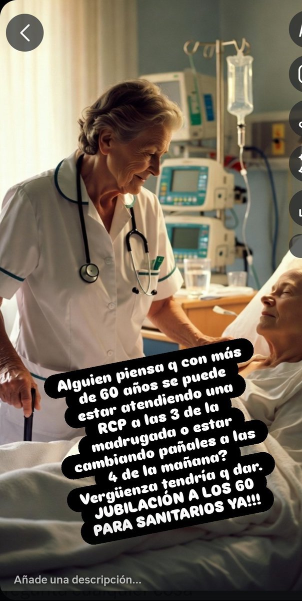 SI LOS POLÍTICOS Y LOS QUE ESTÁN EN LOS DESPACHOS TUVIERAN Q ESTAR TODA LA NOCHE ATENDIENDO PACIENTES CO SESENTAYTANTOS AÑOS, SEGURO Q PRIORIZABAN LA JUBILACIÓN ANTICIPADA PARA SANITARIOS. <a href="/Sindicato_SATSE/">SATSE</a> <a href="/SATSE_Andalucia/">SATSE Andalucía</a> <a href="/SATSE_Madrid/">SATSE Madrid</a> <a href="/Ugt_A_Sanidad/">UGT Sanidad Andalucía</a> <a href="/CSIFSanidadNaci/">CSIF Sanidad Nacional</a> <a href="/fssccoo/">FSS-CCOO</a>