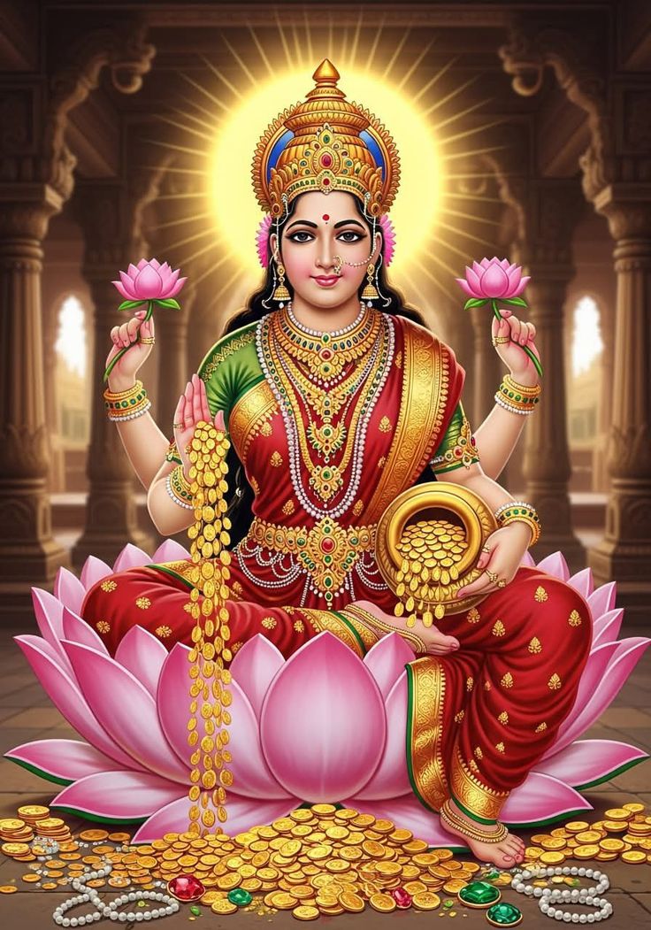 Shero_Girl's tweet photo. Wealth without values fades; 
Wealth with dharma flourishes.

Mahalakshmi🪷 https://t.co/S0tnU6j0iv
