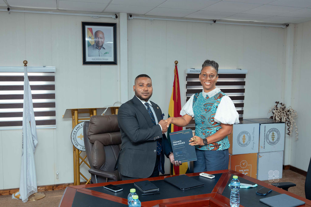 FutureDialogues's tweet photo. Yesterday we visited @MensahThompson1, Acting DDG at SEC Ghana, to share synthesis from our Future of Finance Stakeholder Dialogues.

The SEC is doing the hard work in partnership with BOG — VASP Act, sandbox pilots. Our hope: candid industry voices add useful inputs.🇬🇭 https://t.co/wV6nmB3kMJ