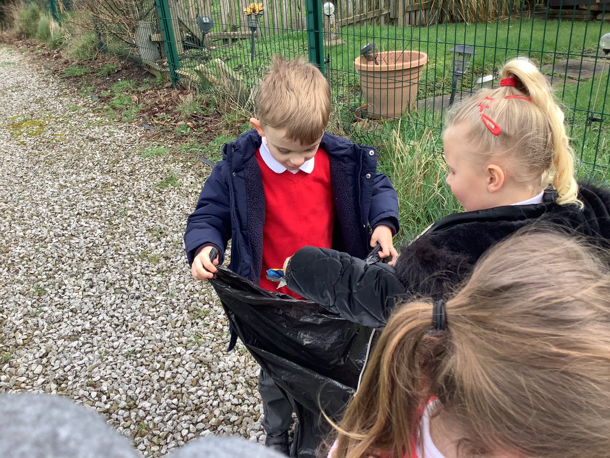 We have been thinking about our environment just like our courageous advocate Vanessa Nakate! We have been picking up litter to help our community and world 🌍❤️