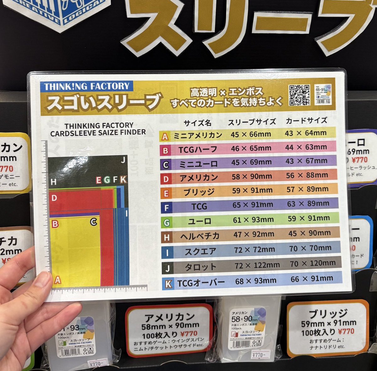 たくさんの反響、本当にありがとうございます。 カードスリーブサイズ