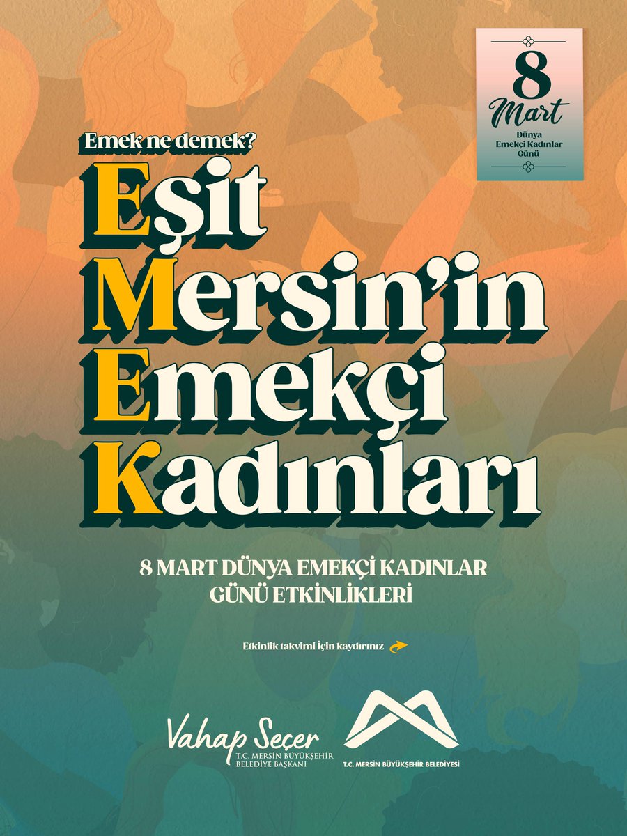 mbbkadinveaile's tweet photo. EŞİT MERSİN’İN EMEKÇİ KADINLARI

8 Mart Dünya Emekçi Kadınlar Günü Etkinlikleri https://t.co/WwHV28HQOo
