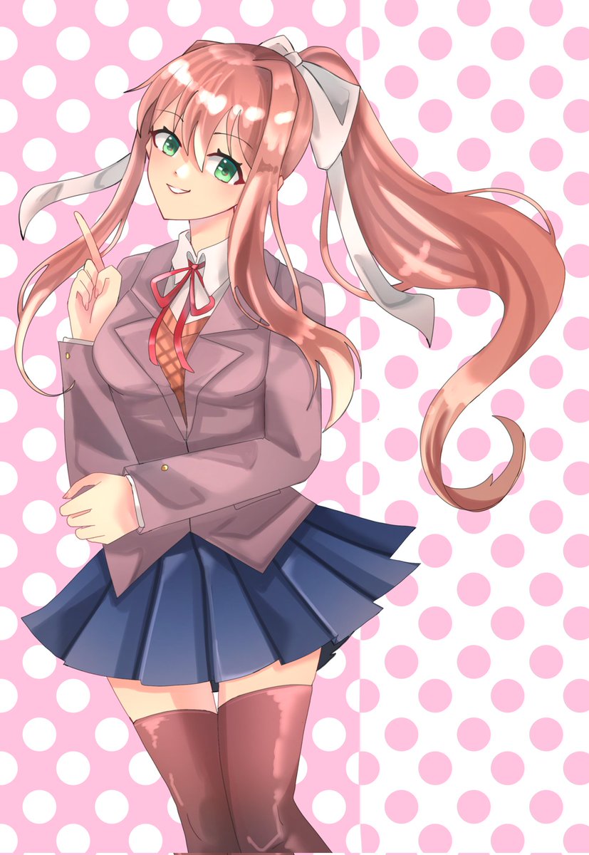 Monika 💖
#DDLC 
#ddlcmonika 
#monikaddlc