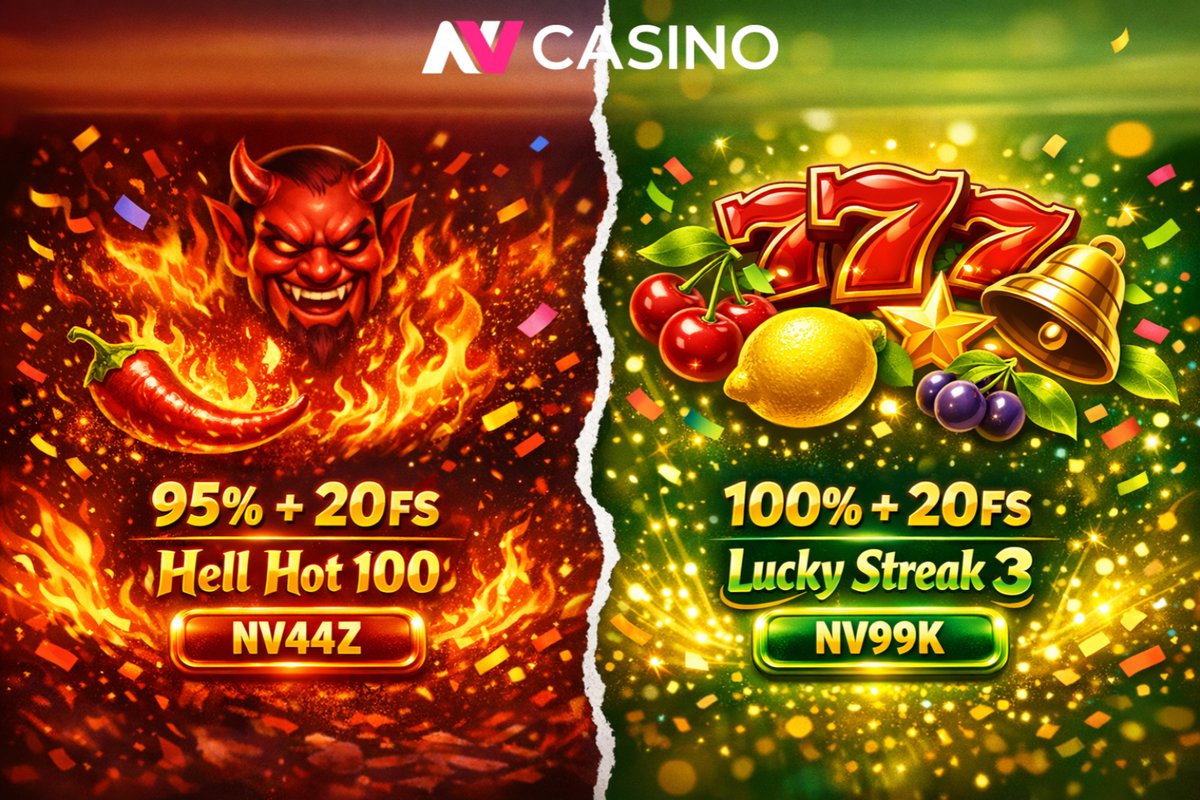 The next big winner could be you! Play now!
NV44Z➡️Hell Hot 100
💶Min. deposit: 15€

NV44Z➡️Lucky Streak 3
💶Min. deposit:15€

💶Max.Bonus: 500 €
🗓️Bonus active 3 days