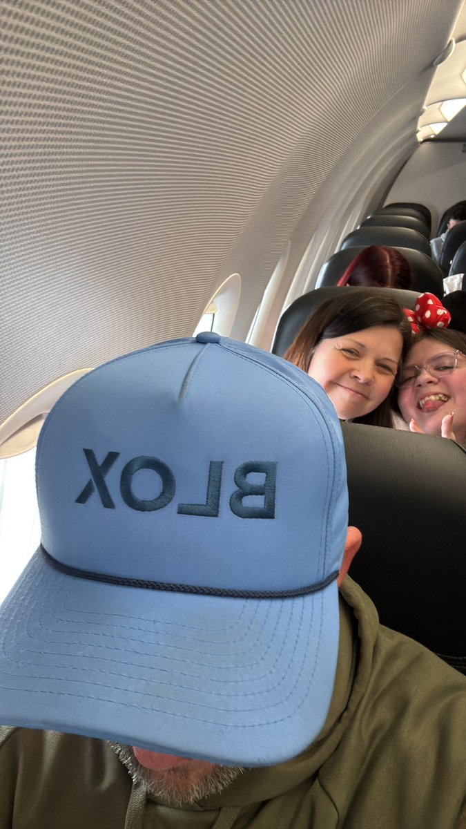 LoneGreyWolfUK's tweet photo. Leeds Bradford airport on our way to Disneyland Paris for the weekend, sporting my BLOX hat could do with a SLVX or GLDN @XFunds_  just saying https://t.co/oNmGR4Dhms