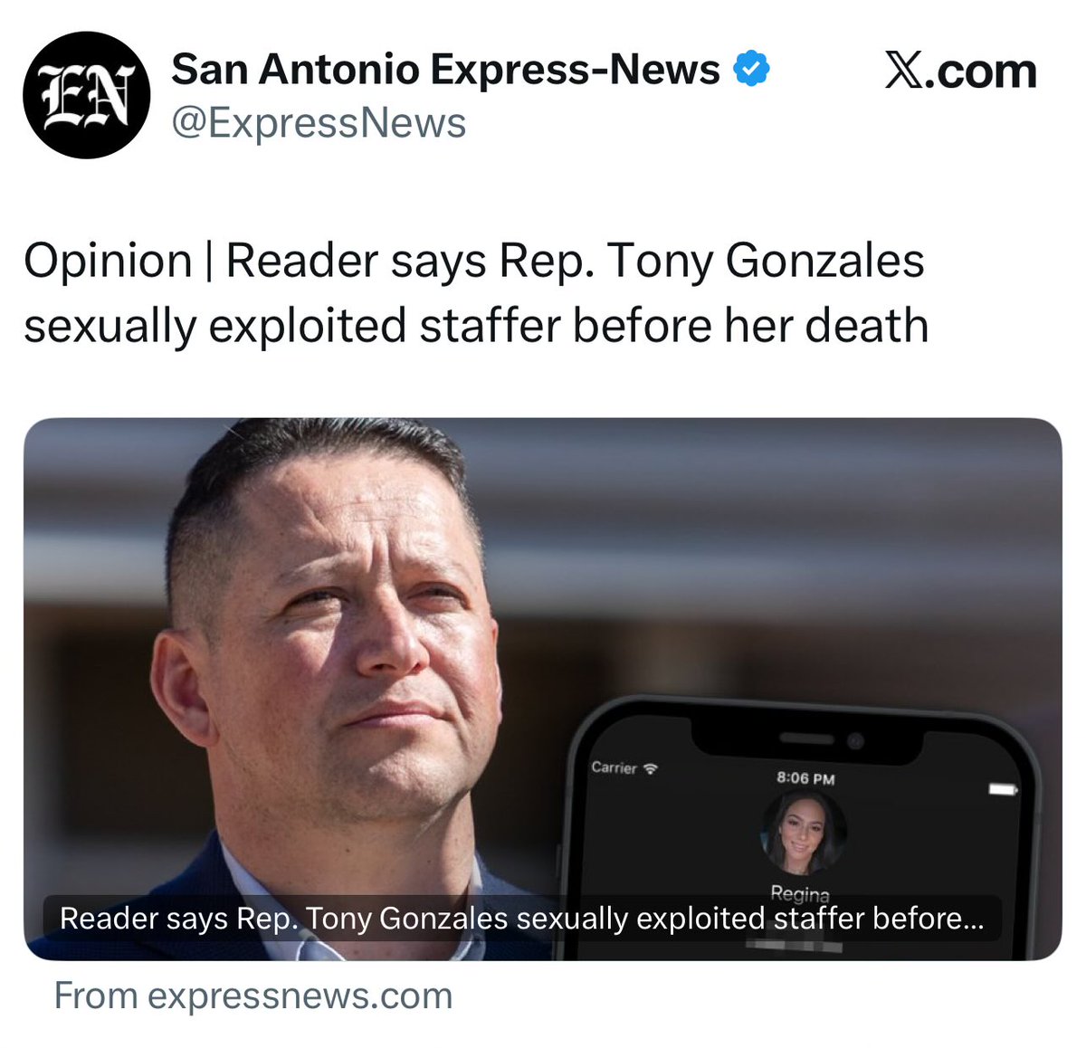 RaulReyesJr's tweet photo. Hey @EPNewsLeader I noticed you have posted ZERO stories about this. 

Que Paso…ya no chupan o Que?

Se les acabo el sugar daddy, ya lo traen al cabron!

BTW, I hear Border Mission Hope, who received $$ Millions, is under DOJ investigation.  The Gov wants to know where the money went…do you know? 

You dragged Tony Gonzales’ opponents through your made up slanderous stories but have yet to say a damn thing about this sexual predator activities  being reported by EVERYONE EXCEPT YOU.   Why?!?

Vendidos o que?

@usborderpatriot 
@TheAKGuy 
@TheMavTimes