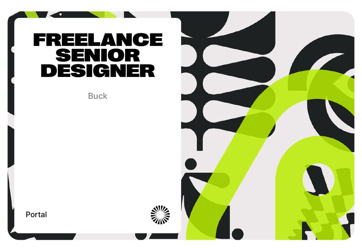 portaltoxyz's tweet image. Some amazing new design opportunities at some amazing studios added to Portal 👉 portalto.xyz

#designjobs 
#designers 
#freelance 
#hiring 
#branding