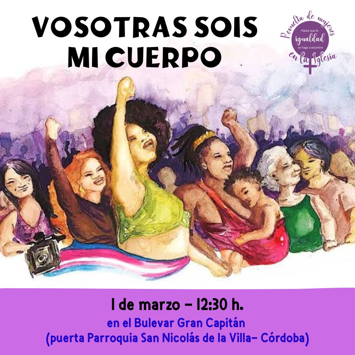 RevueltaMujeres's tweet photo. Convocatorias acto de Marzo Barcelona, Valencia, Málaga y Córdoba. https://t.co/9WRCoGteWN