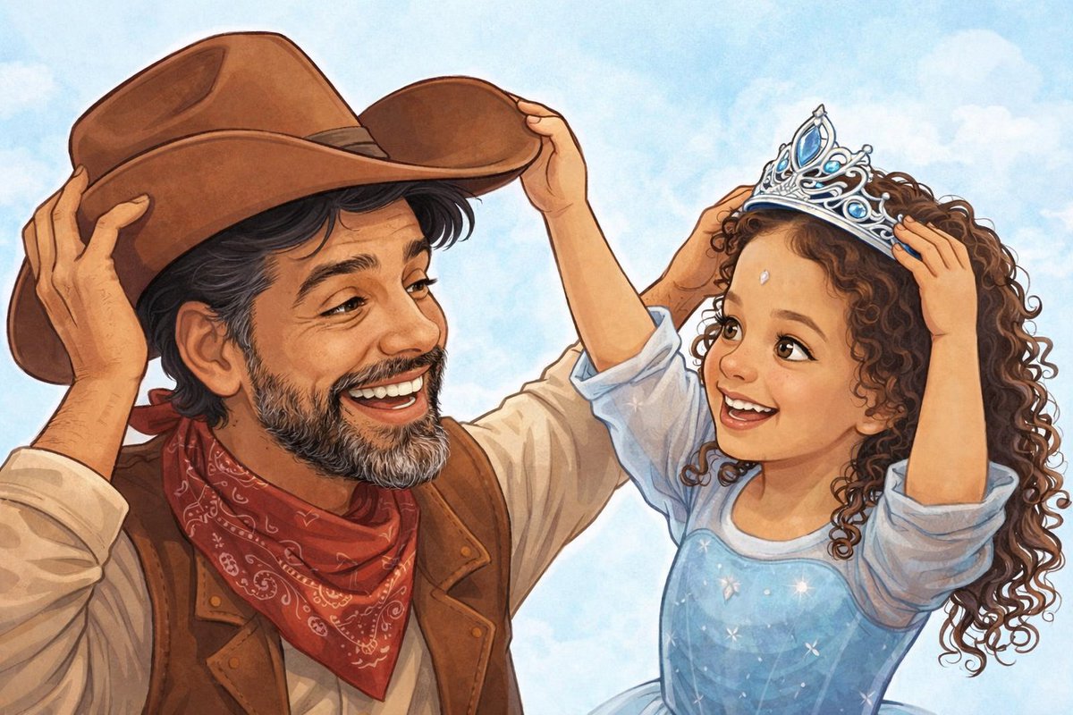 pai é quem cria. sangue não define amor, atitude sim. parem de invalidar o sentimento dele só porque é padrasto.

RESPEITEM A FILHA DO COWBOY