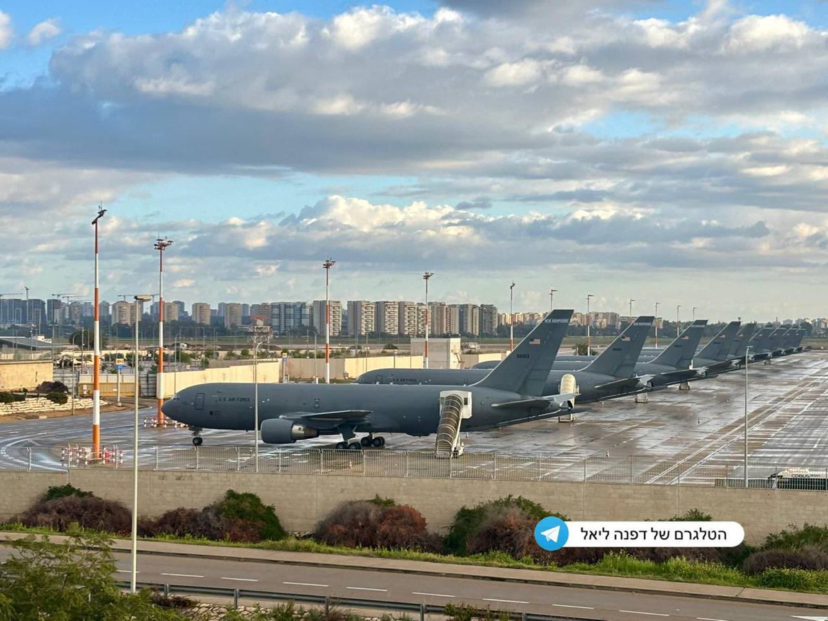 🚨BREAKING: AMERICAN BOMBERS LINED UP IN TEL AVIV