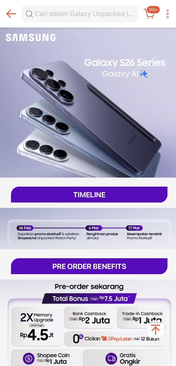 dianov93's tweet photo. @ShopeeID Suka banget Privacy Display di #GalaxyS26Ultra, bikin bebas dari orang yang suka kepoin layar HP aku! #GalaxyS26xShopee https://t.co/OlDAuH8GjK