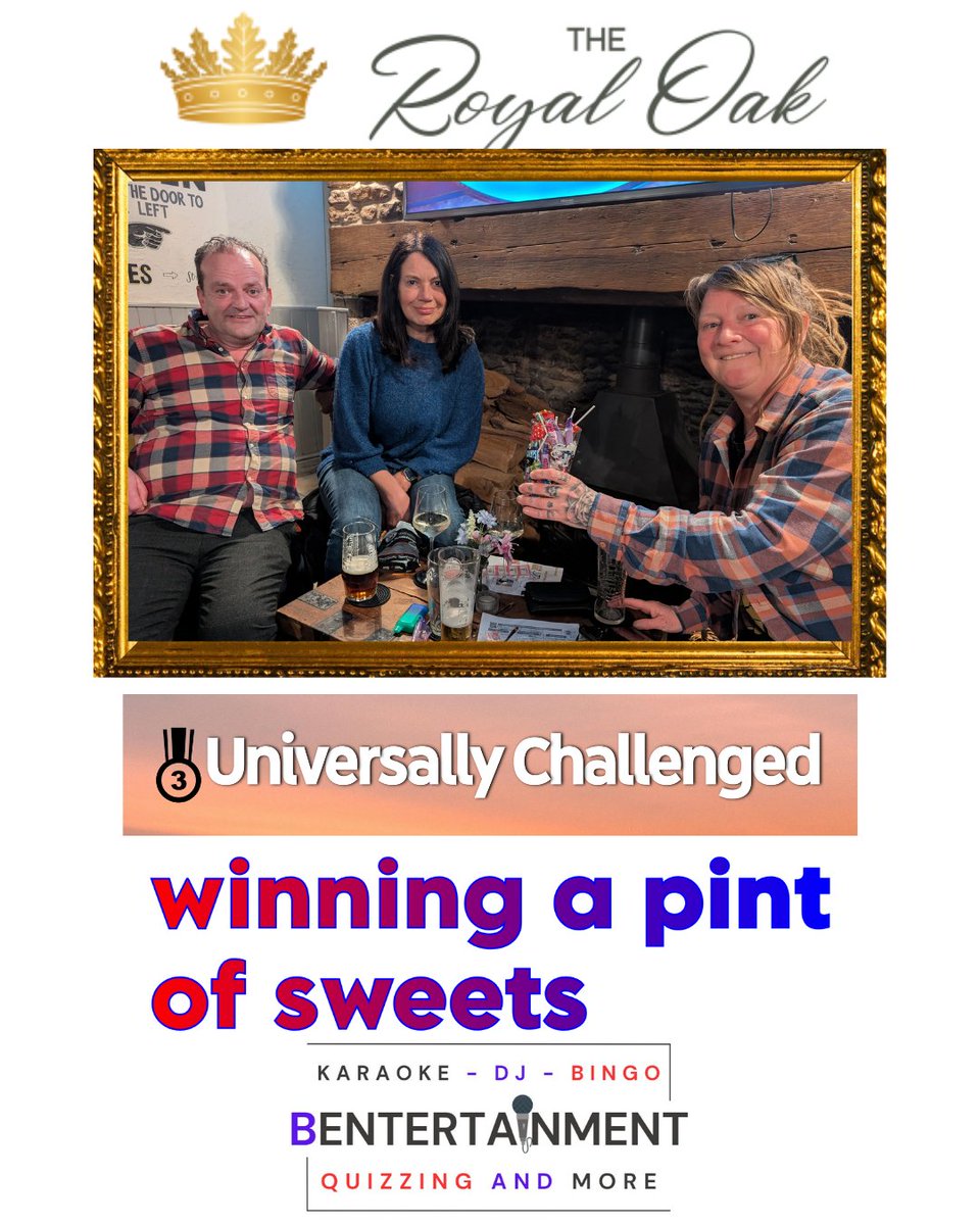 ItsBentertains's tweet image. Last time in South Cerney, #quiznight at The Royal Oak saw Ange winning £137 on Higher Or Lower, well done to all our winning teams and we do it again Thu 26 Mar for more #pubquiz fun #bookatable