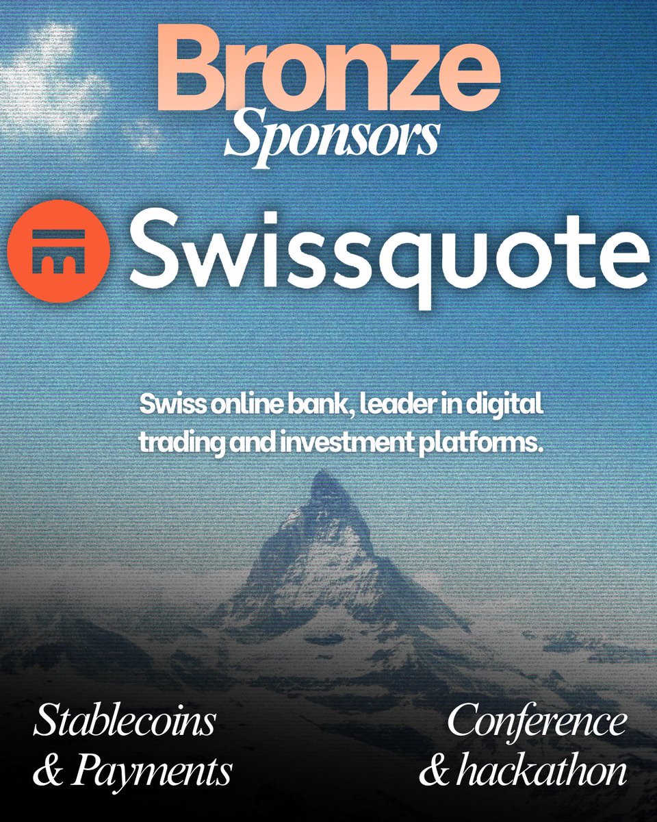 We’re proud to welcome our Bronze Sponsors for our next event, Stablecoins &amp; Payments :

<a href="/Raiffeisen_CH/">Raiffeisen CH</a>, @Taurus_hq &amp; <a href="/Swissquote/">Swissquote (in English)</a>, thank you for backing this edition! 

From Swiss retail banking to institutional digital-asset infrastructure and online trading, they help us bring