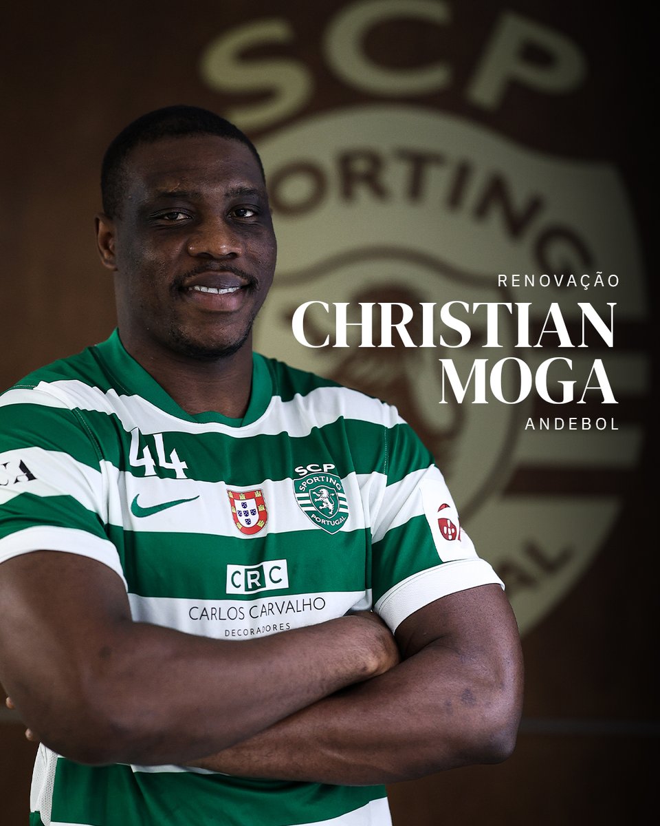 SCPModalidades's tweet photo. O Bicampeão Nacional do #AndebolSCP, Christian Moga, continua de Leão ao peito 🦁 https://t.co/lXYrMtp92P