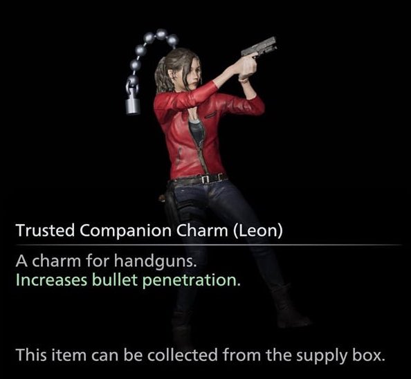 comfortredfield's tweet photo. “trusted companion” charm from resident evil requiem (2026) https://t.co/DwznRjxY1a