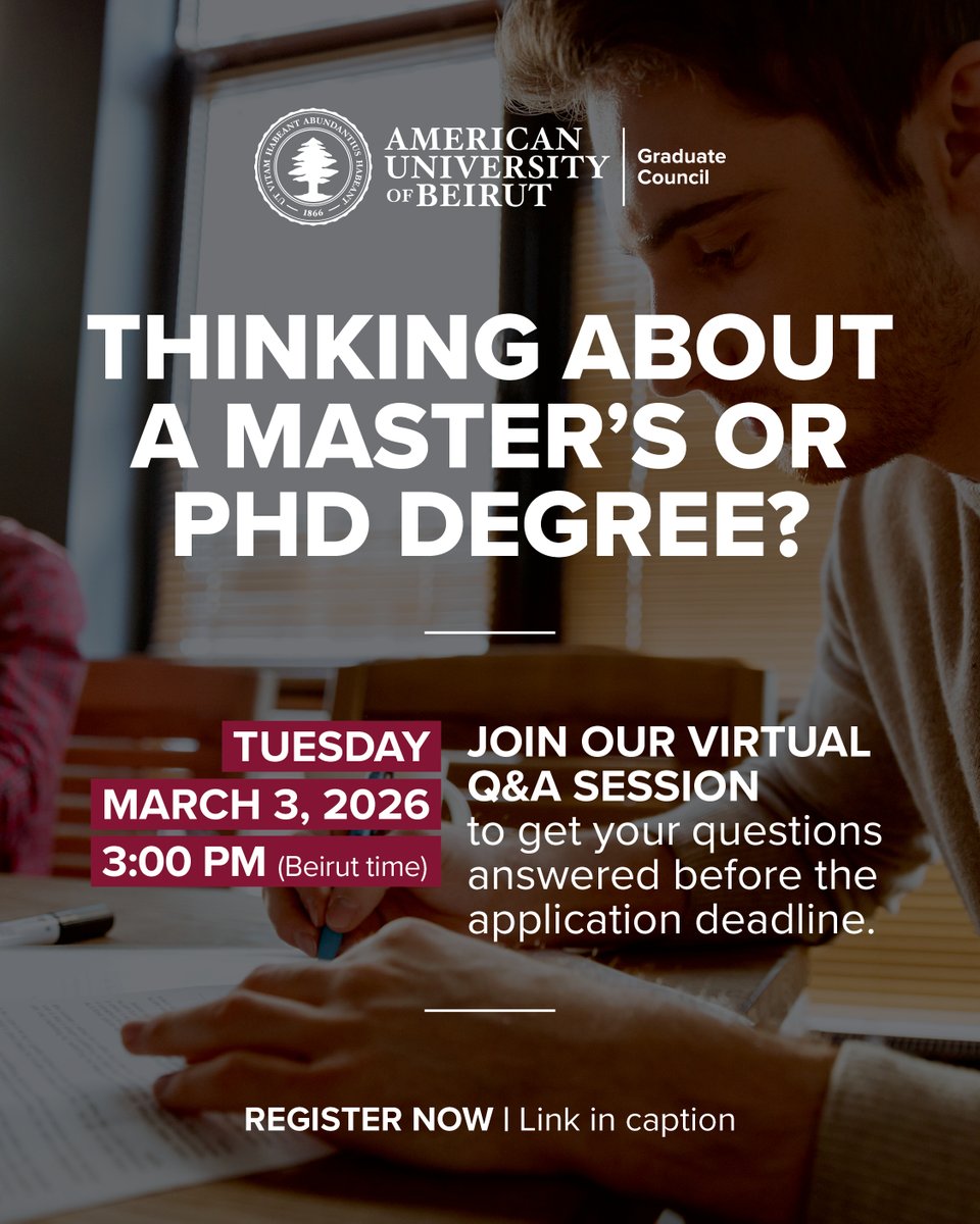 AUB Graduate Council tweet media