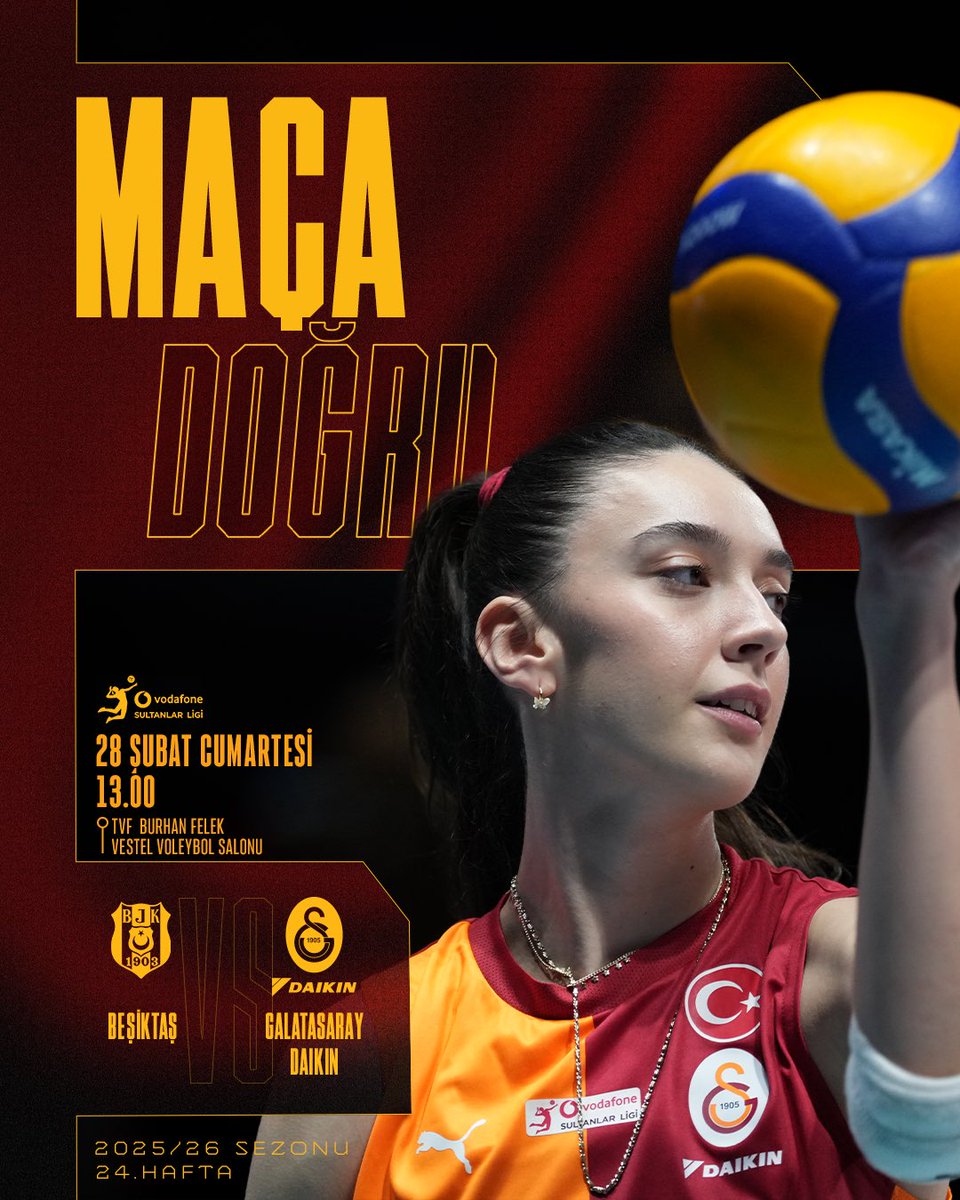 GSVoleybol1905's tweet photo. Maça Doğru | Beşiktaş - Galatasaray Daikin

🔗 https://t.co/9YecYeHNy4 https://t.co/sVpl4kfuT6