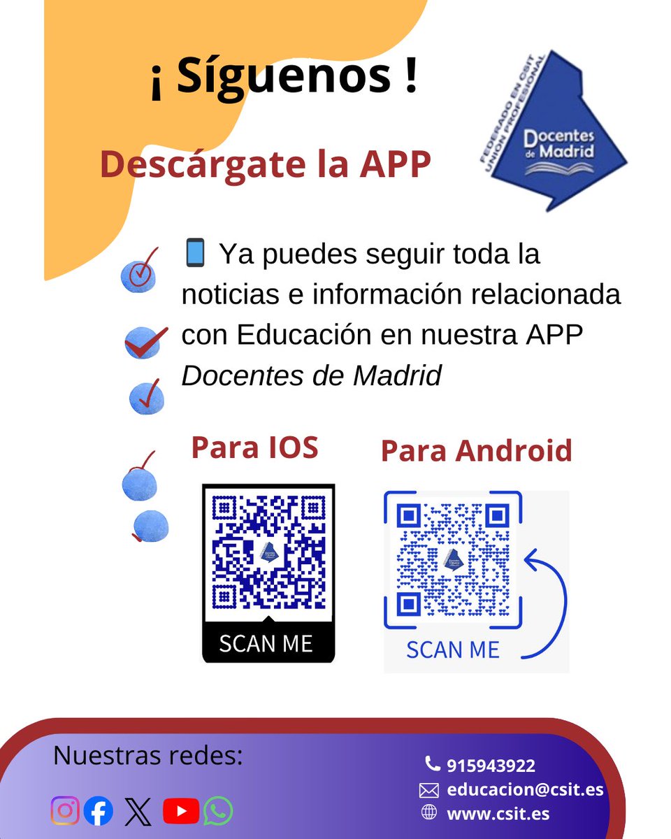 Docentes de Madrid - CSIT UNIÓN PROFESIONAL tweet media