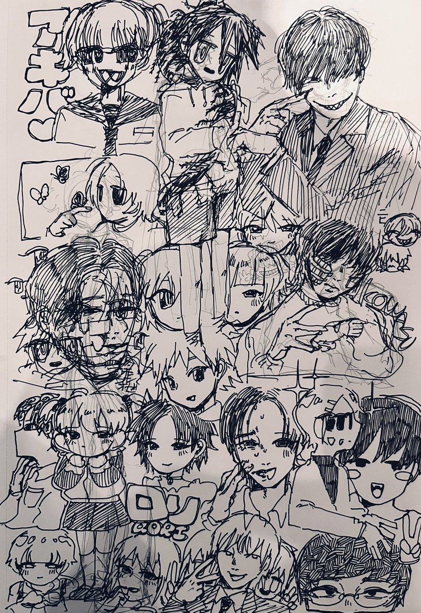 shi_4meat's tweet photo. ボールペン遊び https://t.co/7z05gODTXf