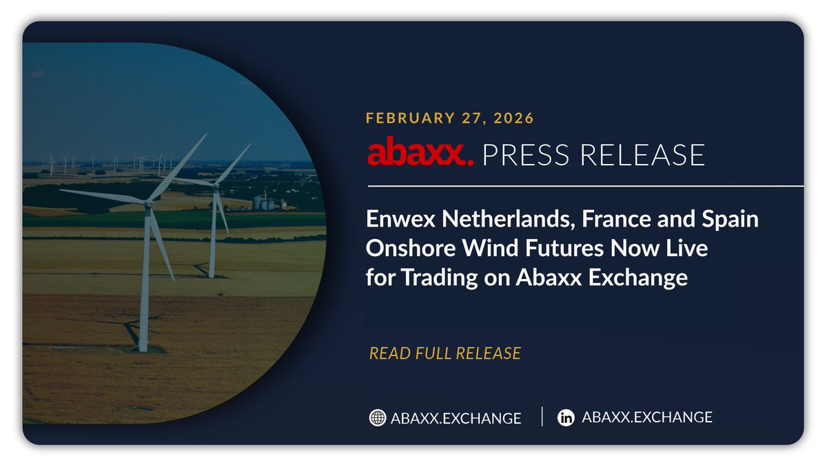 Enwex Netherlands (NWM), France (FWM), and Spain (SWM) Onshore Wind futures are now available for trading — extending standardized, exchange-cleared benchmarks for managing wind generation risk across Europe’s major renewable power systems.