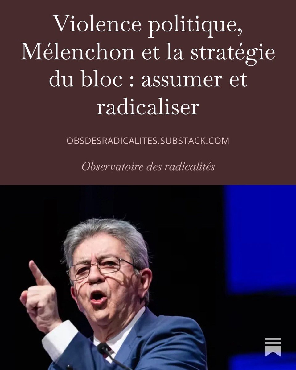 ovial's tweet image. L’attitude de Jean-Luc Melenchon n’est pas une fuite en avant. C’est une stratégie qui malheureusement fonctionne….

Mon analyse

#Melenchon #LFI #Antisémitisme #antifas 

open.substack.com/pub/obsdesradi…
