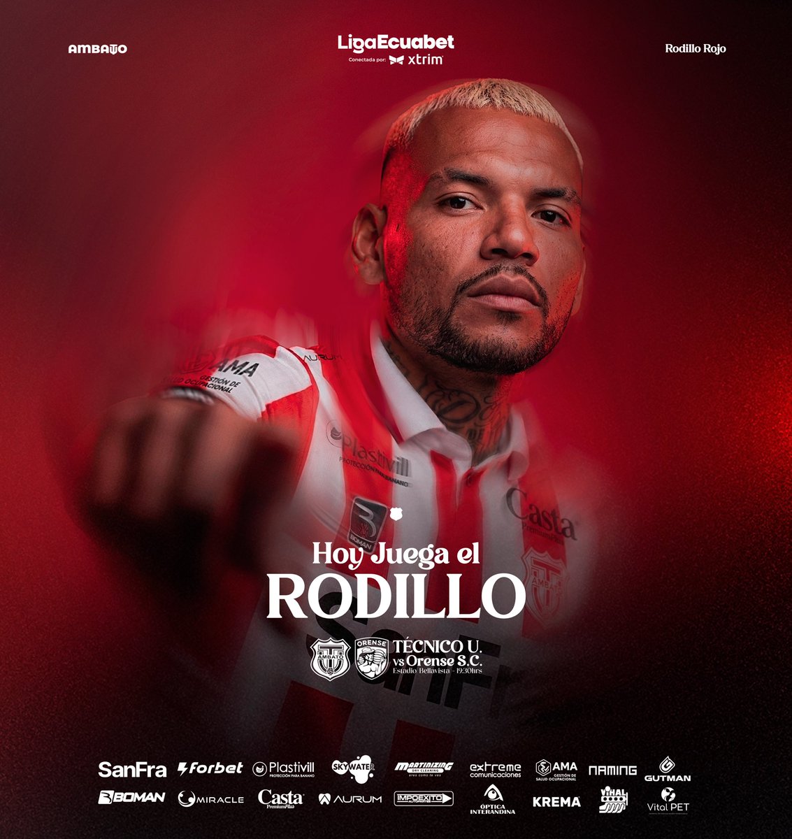 TecnicoUOficial's tweet photo. 🔴 𝐇𝐎𝐘 𝐀𝐌𝐁𝐀𝐓𝐎 𝐒𝐄
𝐕𝐈𝐒𝐓𝐄 𝐃𝐄 𝐀𝐋𝐁𝐈𝐑𝐑𝐎𝐉𝐎 ⚪
🔥 𝑯𝒐𝒚 𝒋𝒖𝒆𝒈𝒂 𝒆𝒍 #RodilloRojo
⚽ ᴛᴇ́ᴄɴɪᴄᴏ ᴜ. 🔴⚪️ 🆚 ᴏʀᴇɴꜱᴇ ꜱᴄ
🏟️ ᴇꜱᴛᴀᴅɪᴏ ʙᴇʟʟᴀᴠɪꜱᴛᴀ
📅 27/02 — ⏱️ 19:30
𝑵𝒐𝒔 𝒗𝒆𝒎𝒐𝒔 𝒆𝒔𝒕𝒂 𝒏𝒐𝒄𝒉𝒆 𝒆𝒏 𝒍𝒂 𝑶𝒓𝒊𝒆𝒏𝒕𝒂𝒍 🏟️
🎶 𝘋𝘢𝘭𝘦 𝘙𝘰𝘫𝘰 𝘺 𝘥𝘢𝘭𝘦, 𝘥𝘢𝘭𝘦 𝘙𝘰𝘫𝘰 🥁
#TécnicoPresente