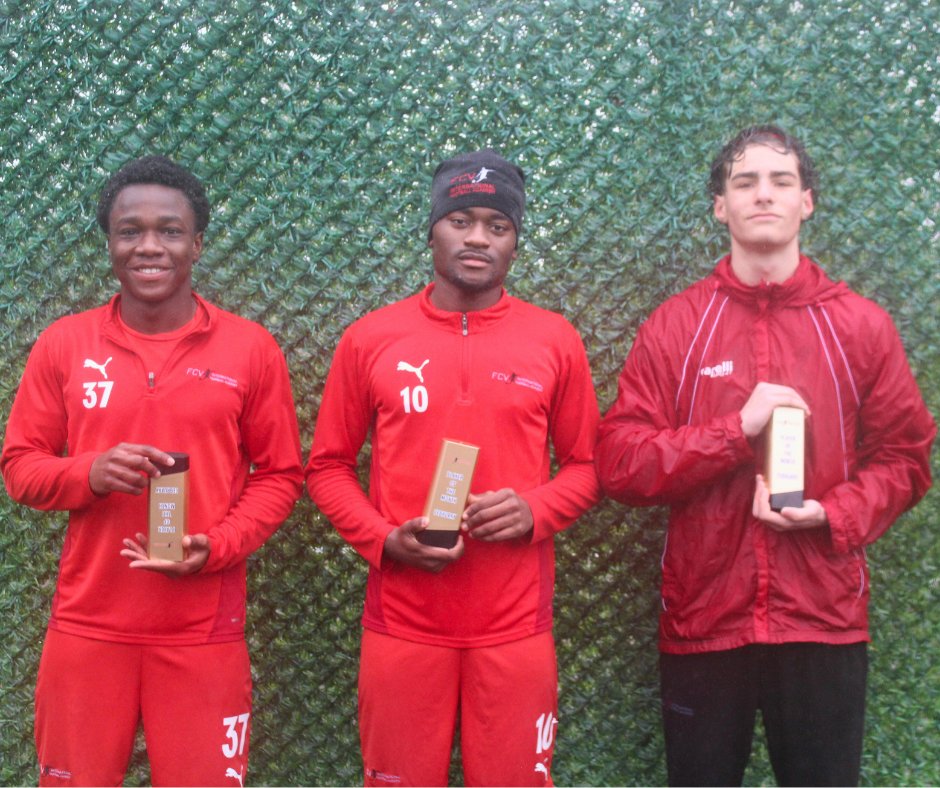 FCVAcademy's tweet photo. 🎉Congratulations to our Players of the Month for February👏

🔴 Ernest Odokoh
🔴 Cornelious Olajide-Oriowo
🔴 Andrew Pogliani

These players were selected by our coaches for their outstanding performances in training and matches throughout February.

#fcvacademy https://t.co/mJHvpxC48a