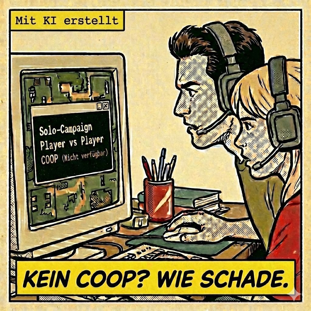 Warum sind eigentlich native COOP-Wargames so eine Seltenheit? 

Für mich gibt es kaum einen besseren Weg einen Spieler zu einem neuen Genre zu begeistern als eine COOP-Partie.

Ich könnte mir das sehr gut in #FlashpointCampaings, Graviteam, #CombatMission vorstellen. #CMO COOP😍