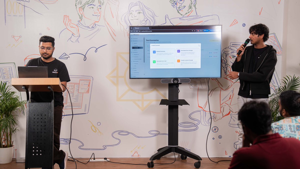 spc_india's tweet photo. Aadhar and @TejasNarayan97 from @AiEfficient rolled up with their an open-source Eval platform for Voice AI!

https://t.co/7vUplWUsTZ https://t.co/LnaAw3NflT