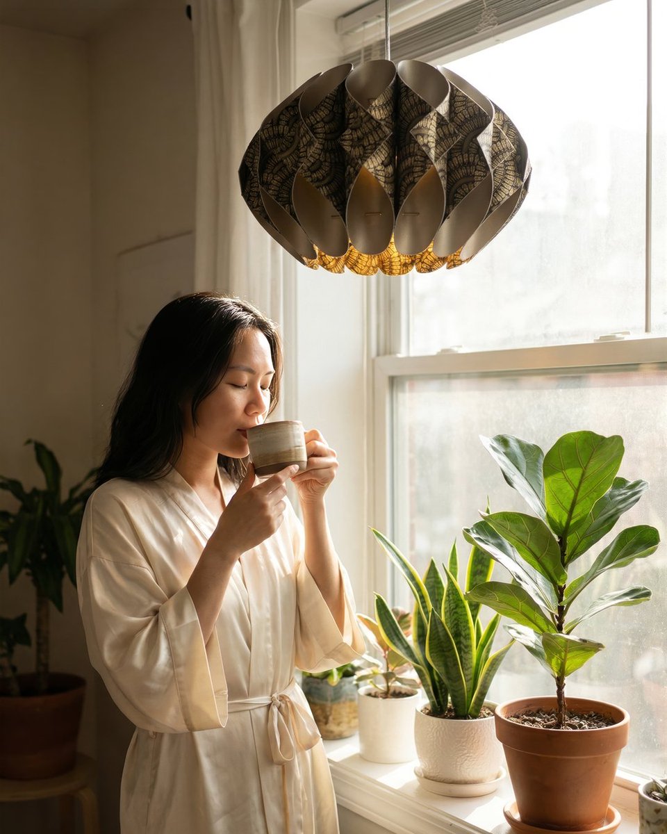 mylampconcept's tweet photo. Palma Geometrik Sarkıt Avize, keskin çizgileri ve dinamik formuyla dikkat çekiyor. Işık ve gölge oyunlarıyla ticari ve modern dekorasyonlarda çağdaş yaşam alanları için ideal bir seçenek...

#MyLamp #Avize #Aydınlatma #Kumaş #Dekorasyon https://t.co/BDbyj1EdLM