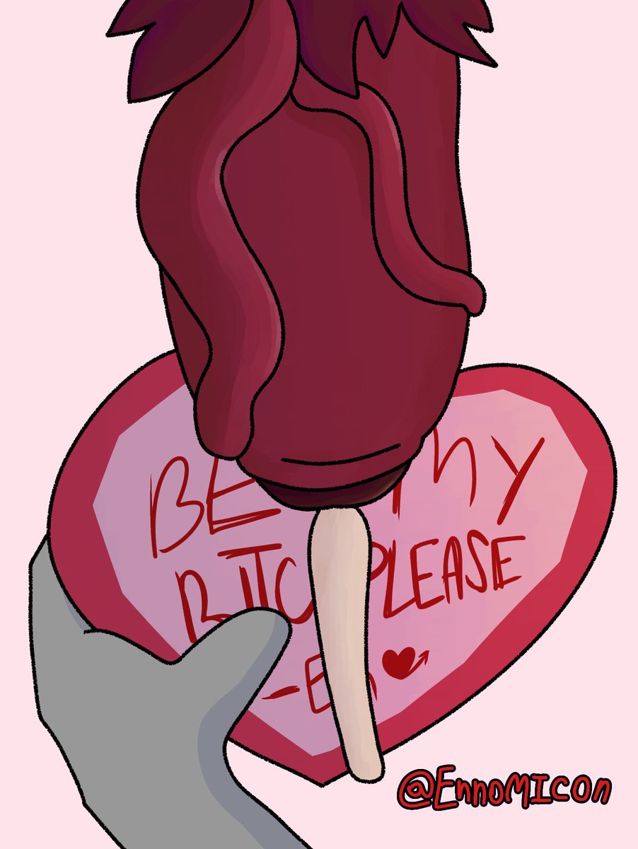 Ennomicon's tweet photo. En's very late Valentine's card
2/2
My artstyle is all over the place once again, perhaps someday my effort will armount to perfection 
#ocart #ValentinesDay #ValentinesDay2026 https://t.co/YcD347OzaS
