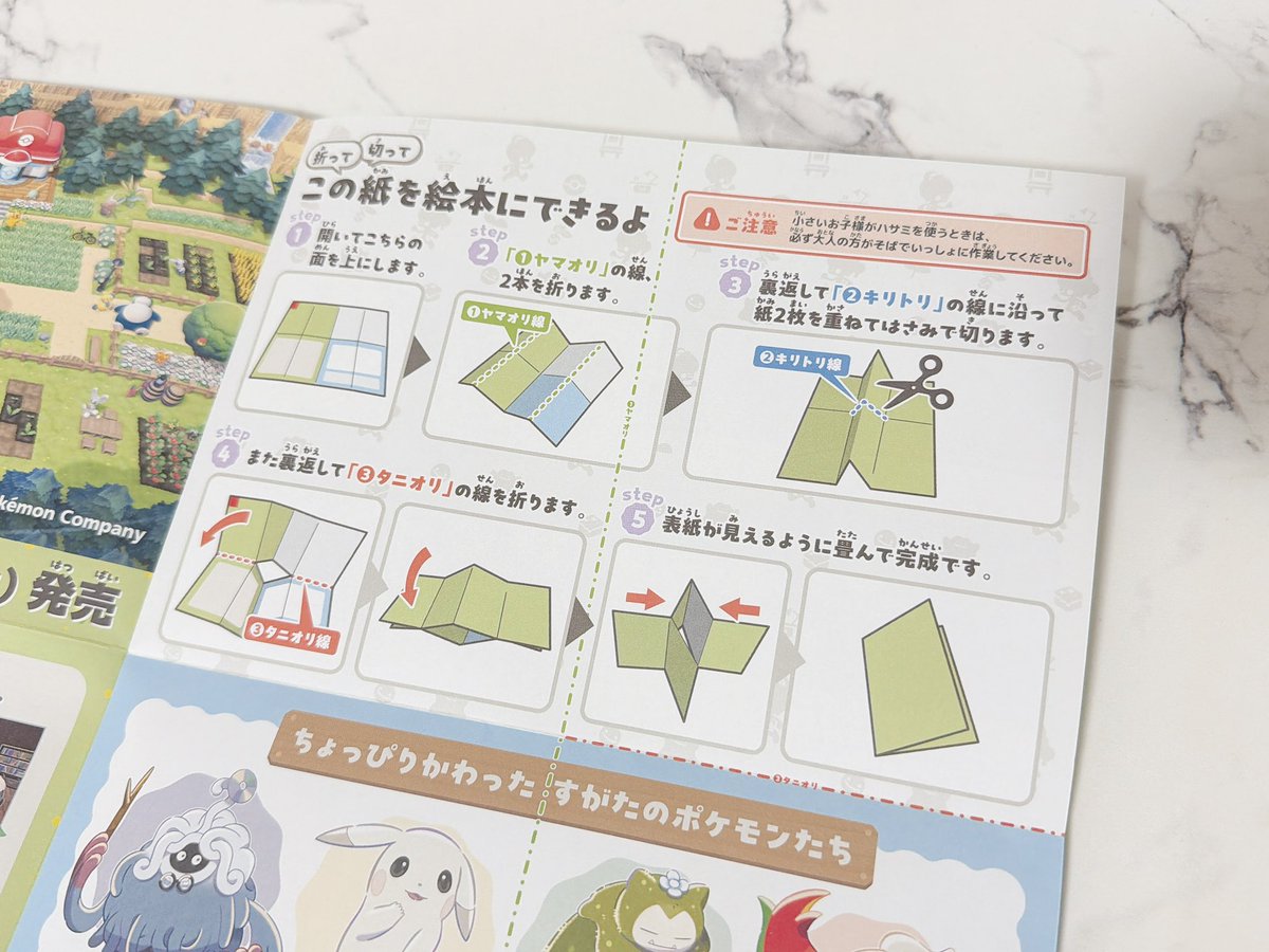 ポケセンでぽこあポケモンの絵本になるチラシもらった💜 『メタモンの