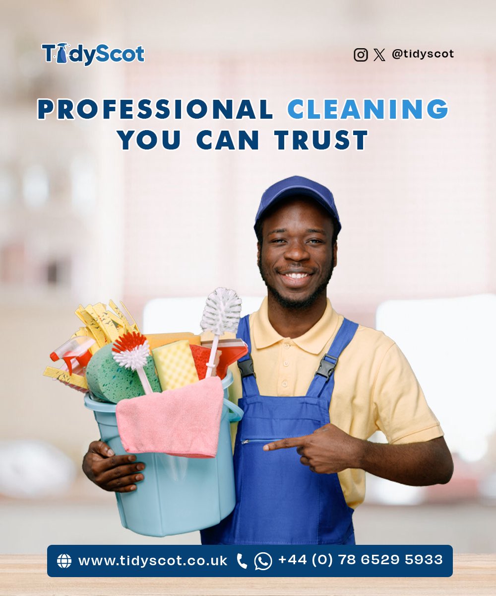 TidyScot's tweet photo. Professional cleaning you can trust. 

At Tidyscot, we don’t just clean; we care. Every space refreshed, every detail handled with excellence.

Clean space. Clear mind. Strong communities.

#Tidyscot #ProfessionalCleaning #CleanYouCanTrust #SpotlessSpaces #DeepCleaning #HomeCare https://t.co/sO8EKVzT18