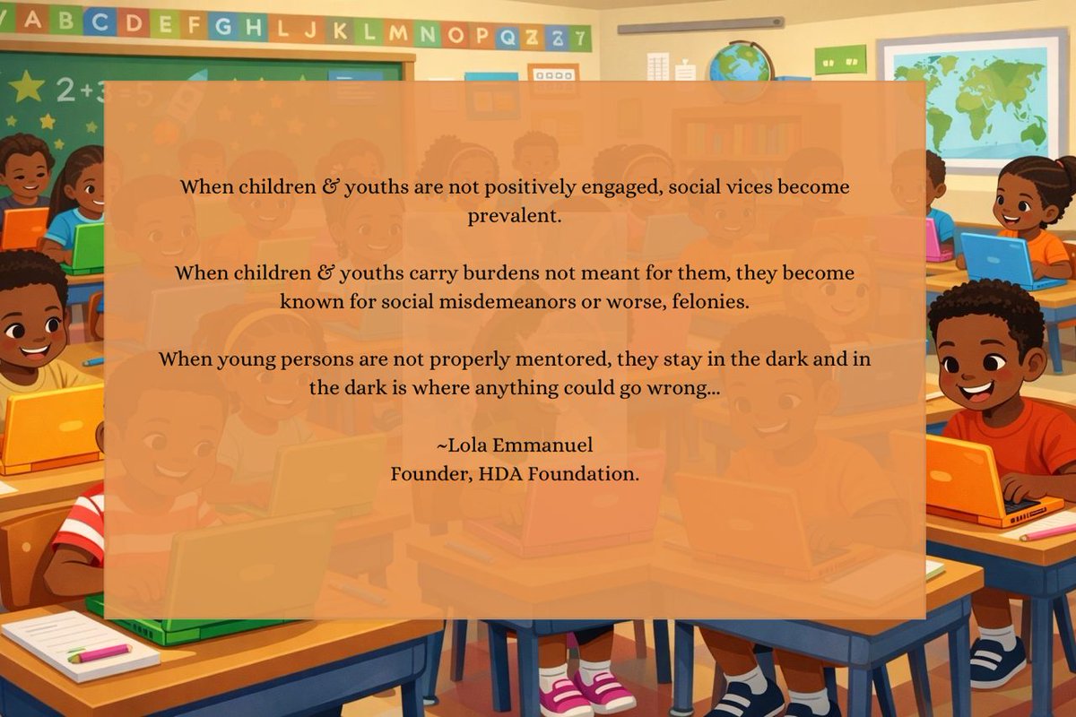 HDA_foundation's tweet photo. The struggles of single parented &amp; orphaned children are usually heard in whispers, but in a society where the children’s wellbeing are prioritized, programs are put in place to keep them engaged and empowered, a future of well balanced leaders is certain. https://t.co/40Bd2aNAqa