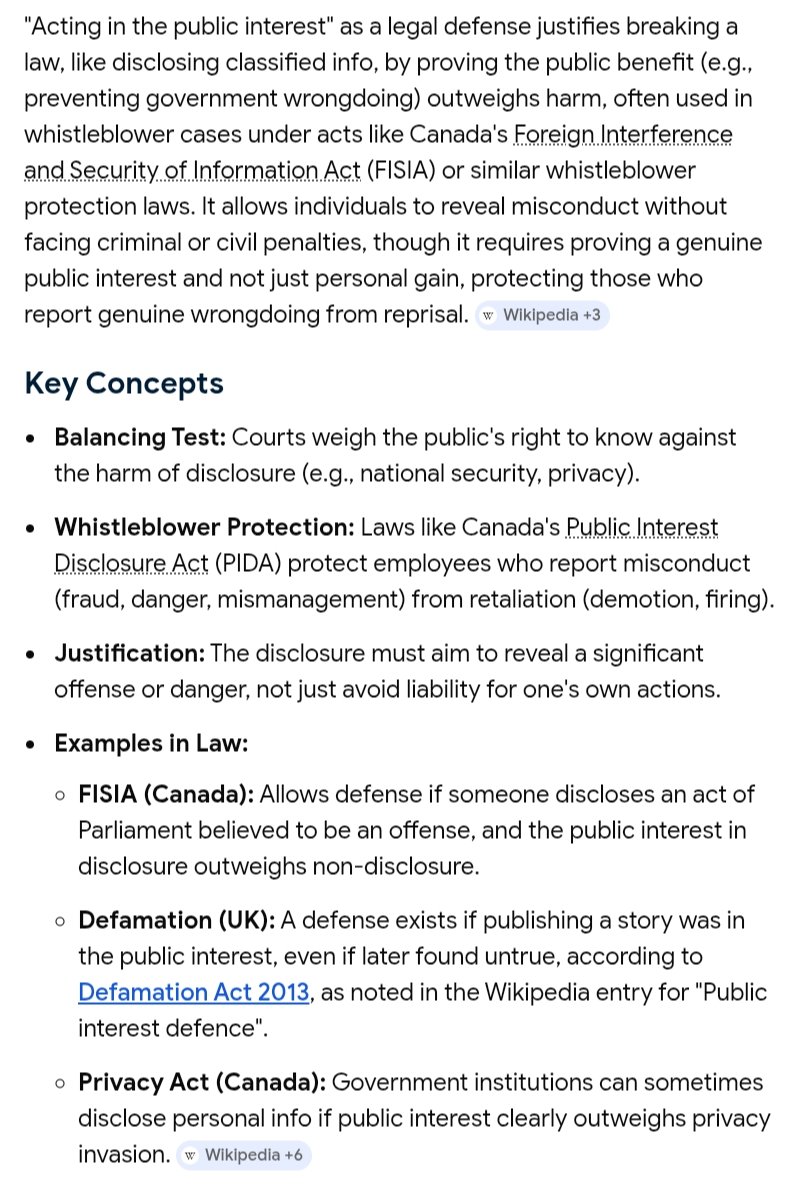 newscoreca's tweet photo. MPs can use "Acting in the public interest" as a legal defense to justify disclosing evidence that Mark Carney used bribery to get elected &amp; to get Conservative MPs to cross the floor. Whistleblower laws provides immunity from prosecution for MPs who were bribed by Mark Carney. https://t.co/IxnKF3bI8H