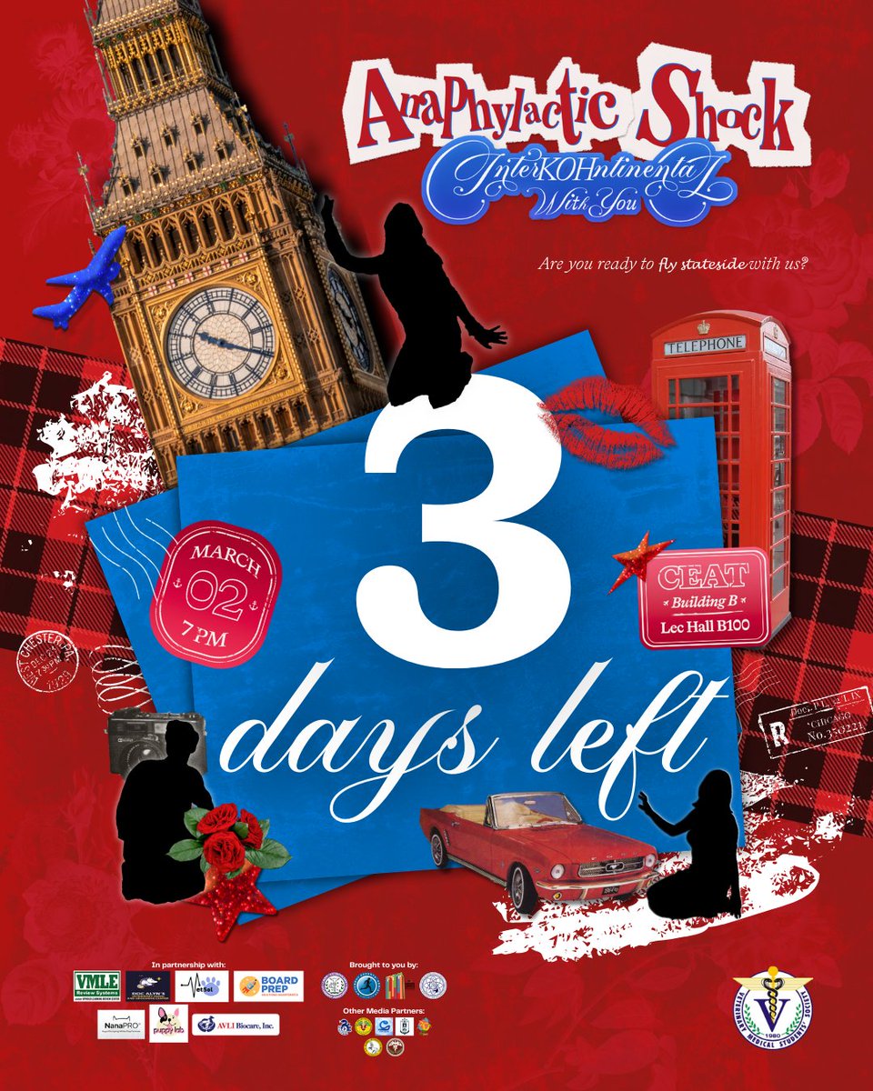 3 DAYS TO GO, ARE YOU READY?

We are more than excited to witness you absolutely slay our questions at this year’s Anaphylactic Shock: InterKOHntinental With You!  B

Registration starts at 6:00 PM at CEAT B-100, so mark your calendars for our special date 😉 on March 2!