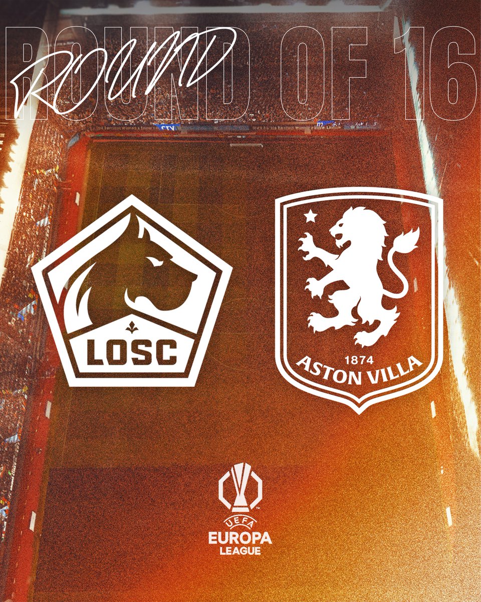 We have been drawn against Lille in the Europa League Round of 16 👊