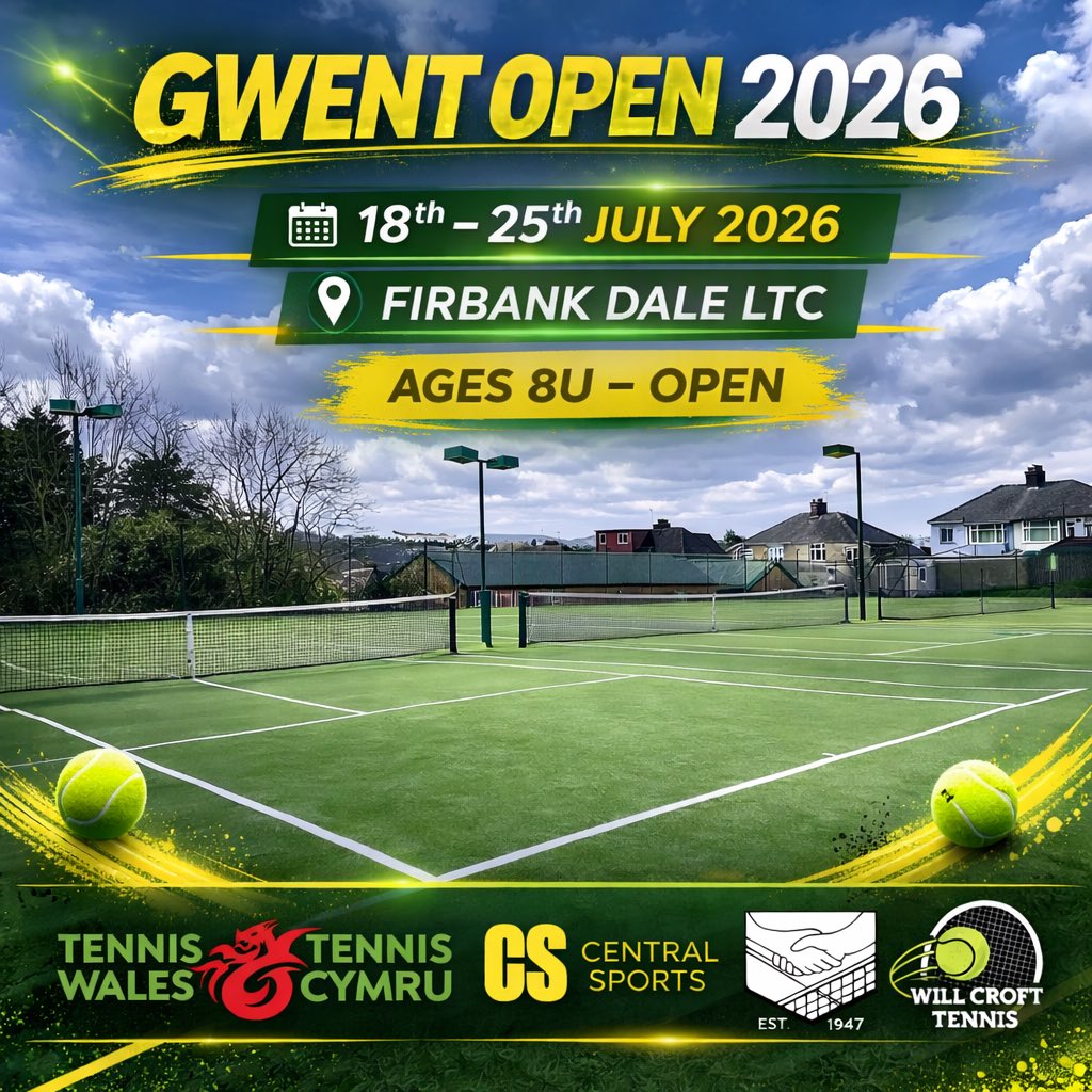 Tennis_Croft's tweet photo. You heard it here first, mark your diaries it’s coming back to where it all began, GWENT OPEN 2026!🎾

Coming back to Firbank Dale LTC 🏴󠁧󠁢󠁷󠁬󠁳󠁿

https://t.co/vHBvsx1uWe https://t.co/yGKladDNWA