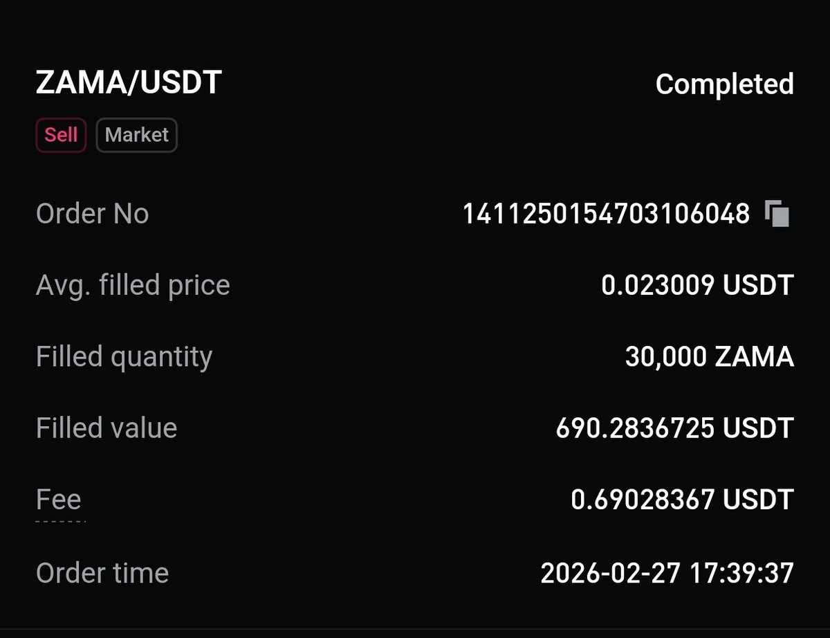 0xDeepu_'s tweet photo. Finally I got exit from $ZAMA 😢 can't handle it anymore lost my fund in its public sale https://t.co/MVArsQnsOV