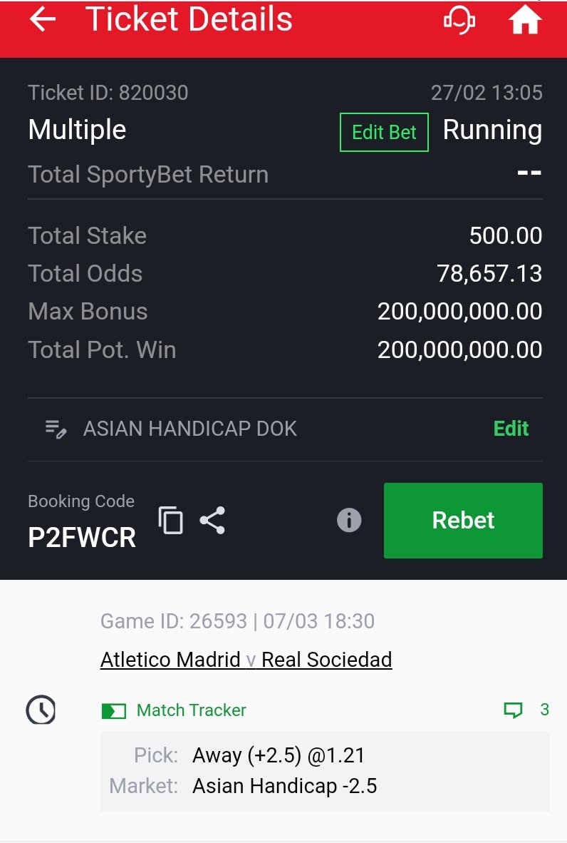 👀 

Don't feel too big play this game!

Asian Handicap +2.5 / +3.5 (Longshot) #500 - 200M 
Retweet 👈 😎