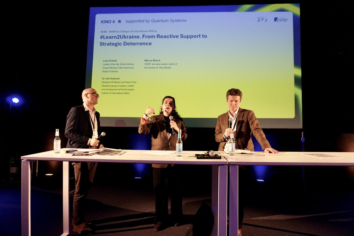 KyivDialogue's tweet photo. Four years into Russia's all-out war, Europe still lacks a coherent strategy for supporting 🇺🇦, and this gap is now measurably costly, found @LesyaOrobets, John Karlsrud, @MW1699 at our panel discussion at Cafe Kyiv.
Full recommendations here: https://t.co/E8GZtBMFNW https://t.co/eKvNVNMXgW