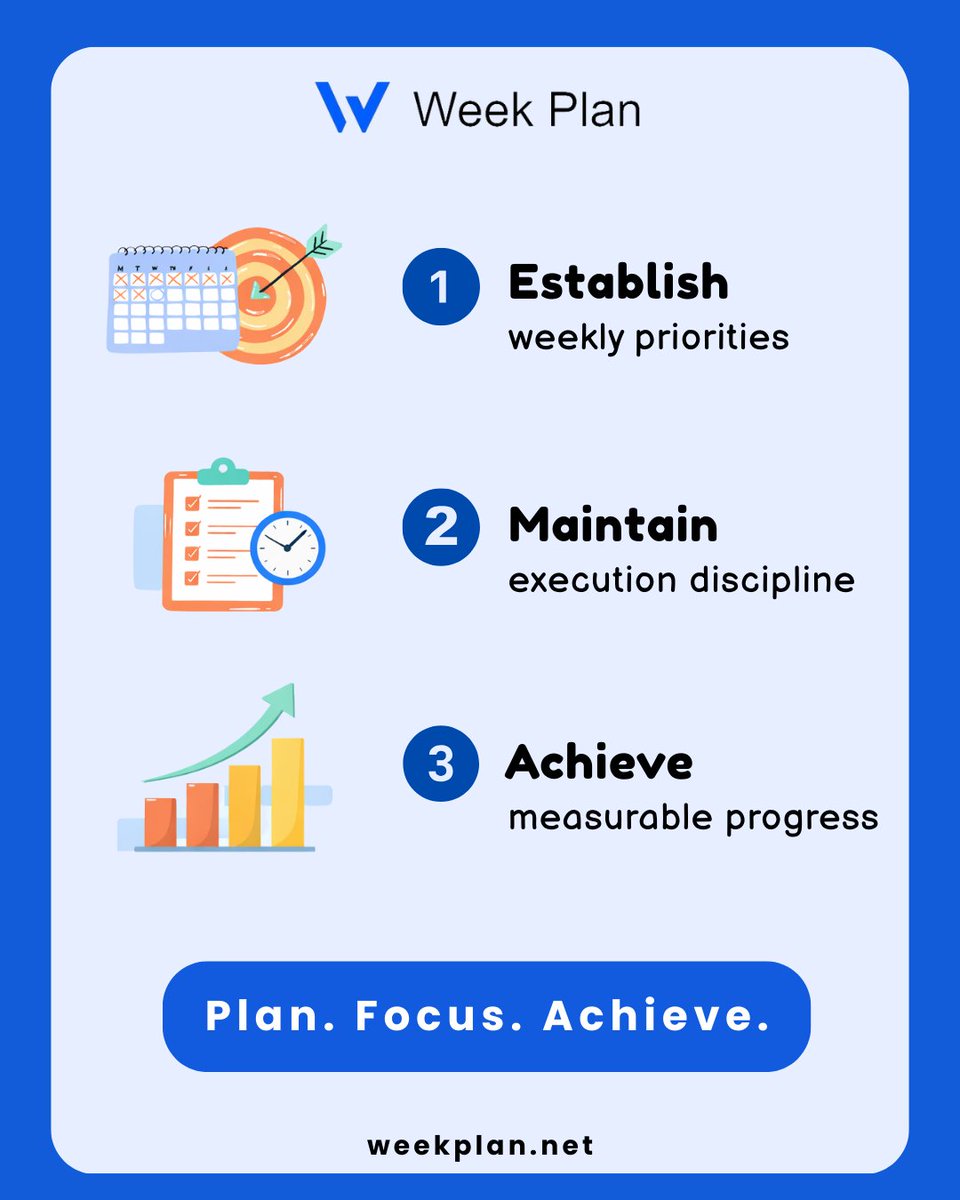 Week Plan (web app) tweet media