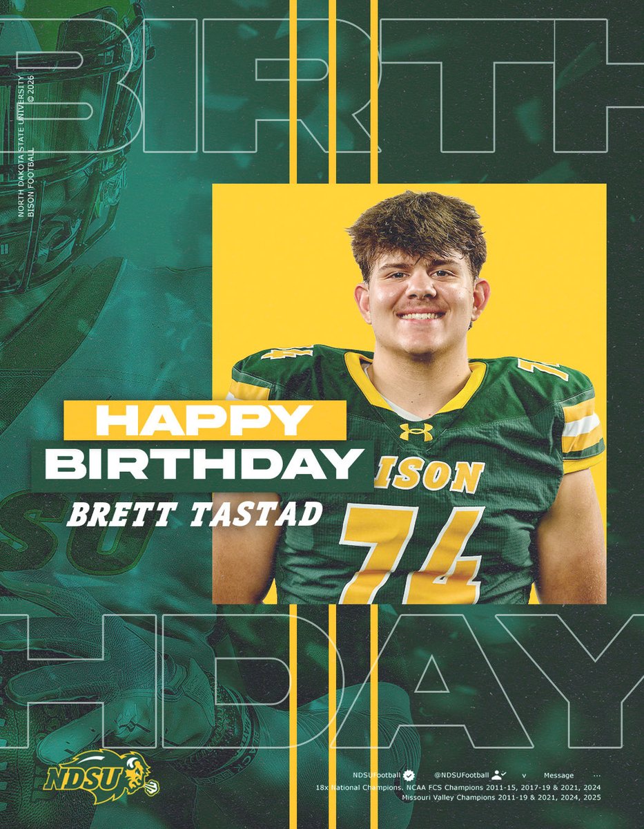 CoachTimNDSU's tweet photo. @brett_tastad Happy B Day https://t.co/G39z2OGio6