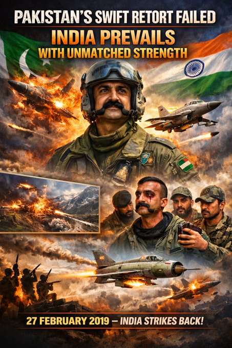 fatima_quee_788's tweet photo. Pakistan’s Swift Retort Failed: India Prevails with Unmatched Strength #SwiftRetortFailed #IAFVictory #AbhinandanVarthaman #NationalSovereigntyFirst https://t.co/G4ZSDJdEKK
