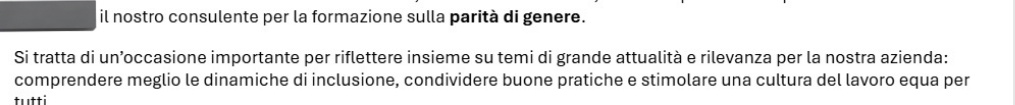 Si avvicina lotto marzo e qua siamo sempre più woke
Immagina dover partecipare a un incontro in cui un uomo ai vertici di una Big Four spiega la "parità di genere" a un gruppo di impiegate sottopagate🤡🤡