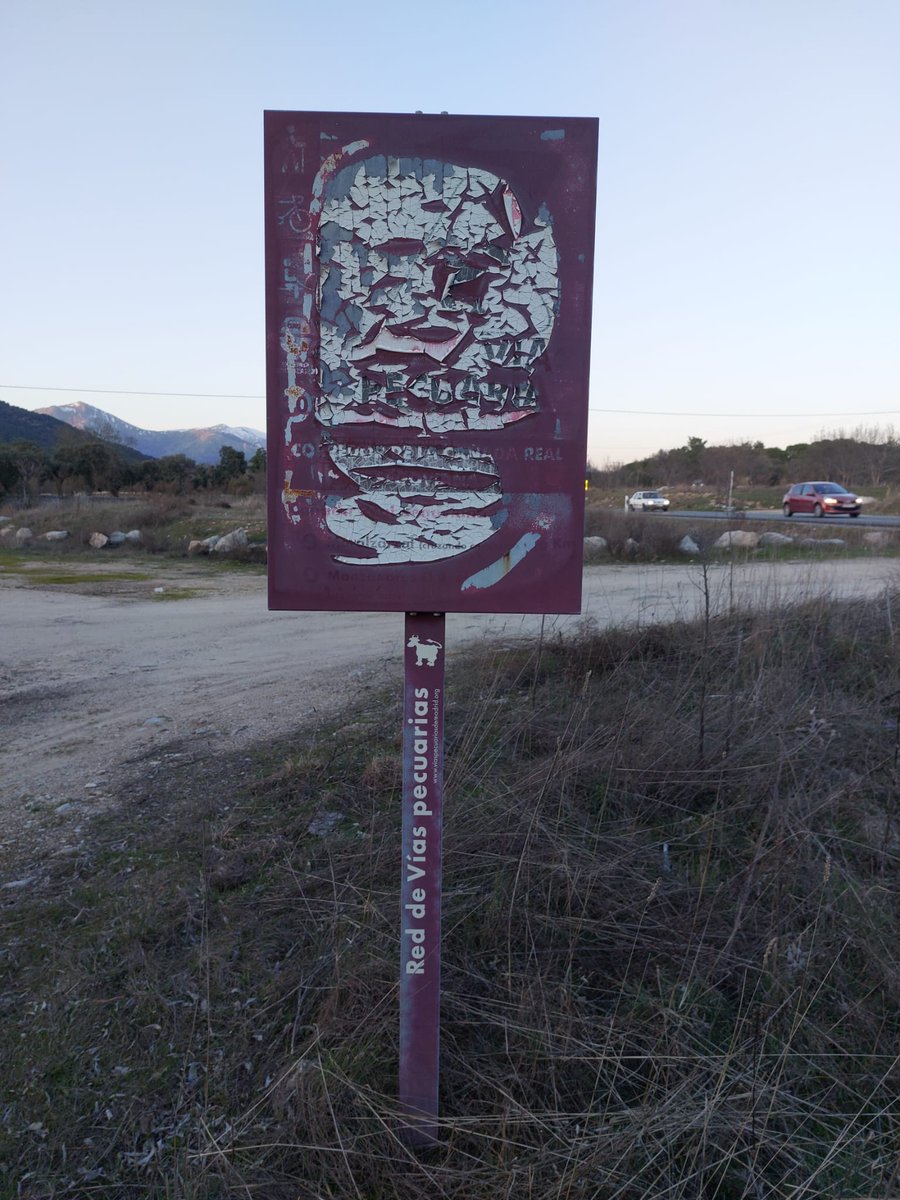 Vertidos de muebles, escombros y uralitas en la Real Segoviana entre Moralzarzal y Villalba. Y una señal deteriorada.
<a href="/Moralzarzal/">Ayuntamiento de Moralzarzal</a> <a href="/AyuntamientoCV/">Ayuntamiento de Collado Villalba</a> <a href="/ComunidadMadrid/">Comunidad de Madrid</a> <a href="/AgtesForestales/">AgentesForestales</a> <a href="/VasPecuarias/">Vías  Pecuarias</a> <a href="/UGT_CAF_MADRID/">Ag.Forestales Madrid</a>