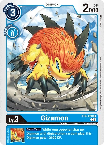 Gizamon without hesitation ! He's been my partner for so long!

This little guy is really what comes to my mind when I think about Digimon. It's a yellow frog, with orange fur, sharp blades on its back and claws on its paws.

You won't see something like this somewhere else!