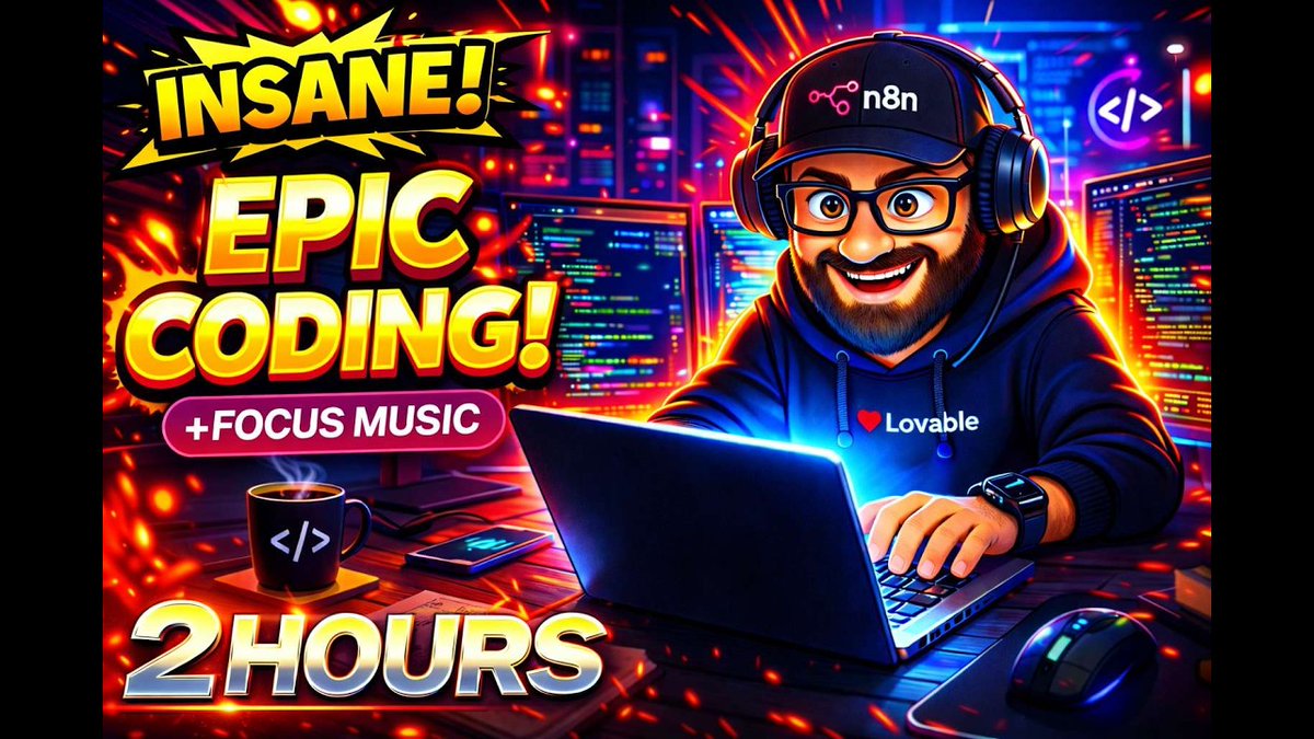 Flowgrammers's tweet image. Phase 3 of this mix combines theta waves &amp;amp; brown noise at 60 BPM for pure problem-solving mode. How do your results change? #programmingmusic #n8n youtube.com/watch?v=0Ifj-Z…